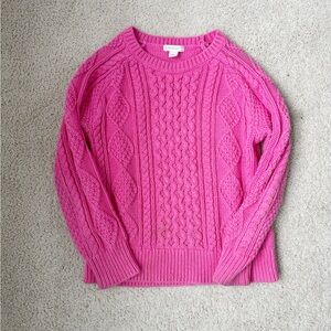 J. Crew Girls Cable Knit Sweater